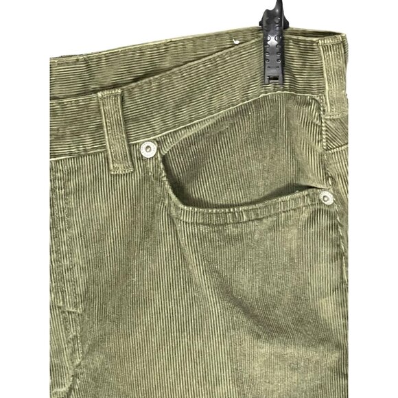 Lands End Womens Olive Green Corduroy Pants Size 10 Regular 100% Cotton - Picture 10 of 11